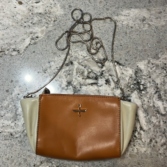 Pour la Victoire Leather Elie Mini Crossbody Bag 9" W x 4.5" H x 2" D - Picture 7 of 8